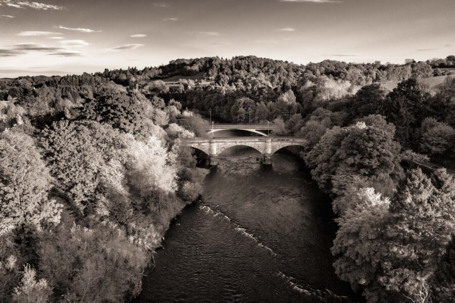 River Clyde at Garion Bridges, Lanarkshire.