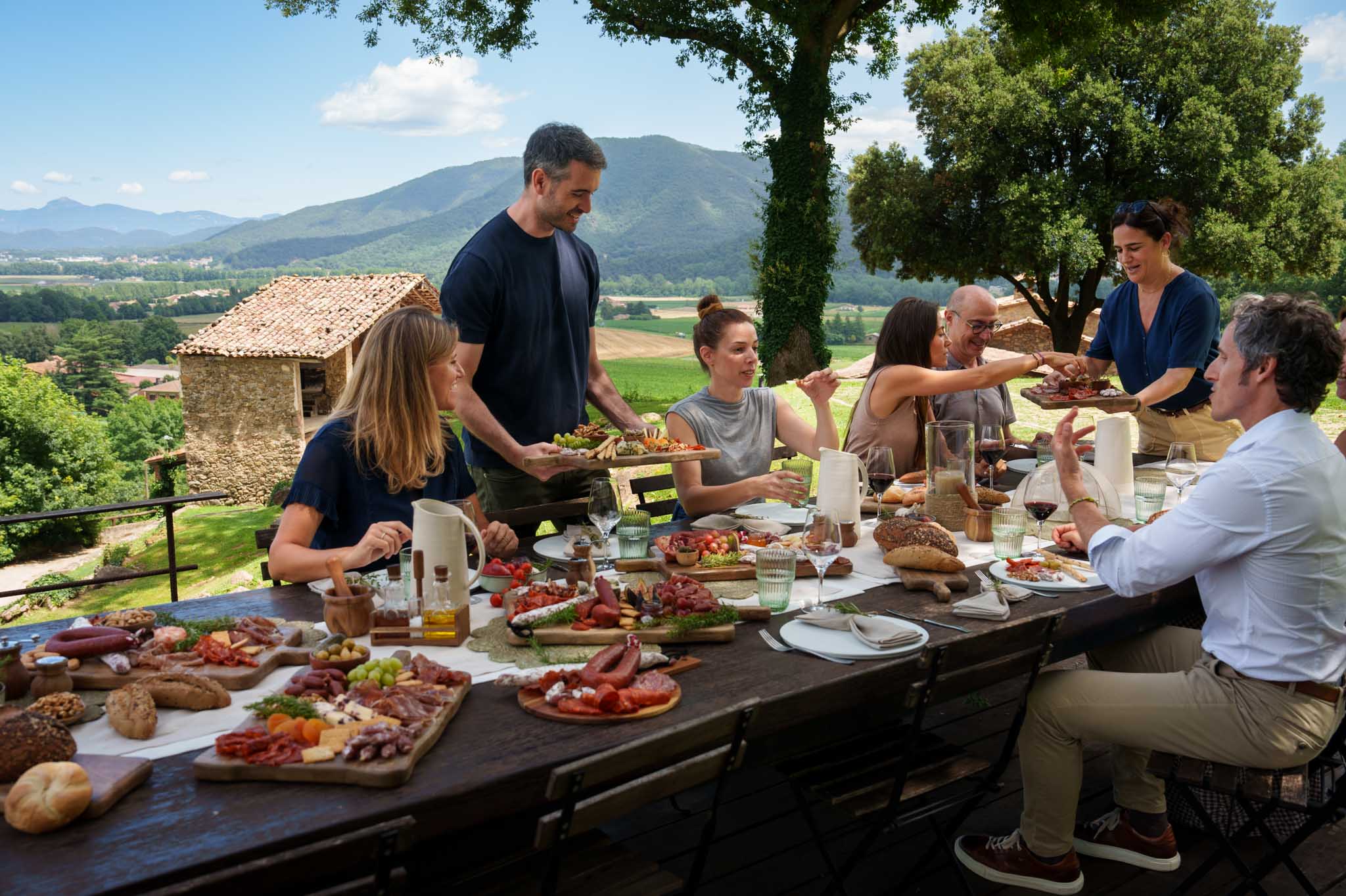 Charcuterie lunch in Catalonia